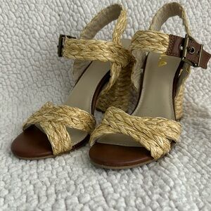 Ladies raffia heels